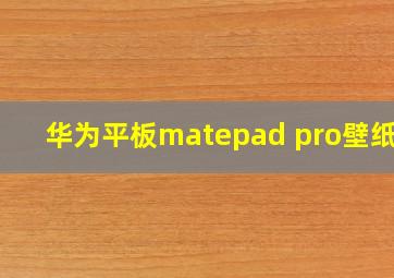 华为平板matepad pro壁纸4k